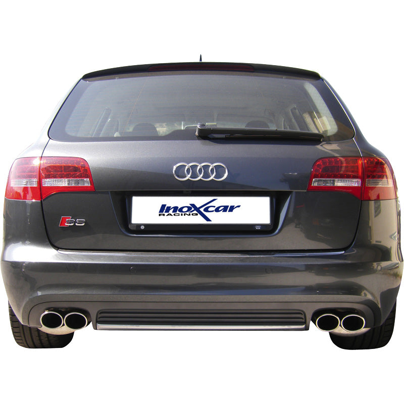 InoXcar, Dubbla sportavgassystem, passar Audi S6 Avant 5.2FSi Quattro (435HP) 2009- Vänster/Höger 2x90x70mm