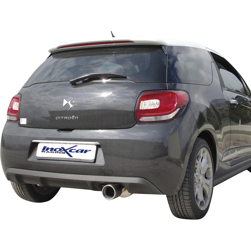 InoXcar, Sportavgassystem, passar Citroën DS3 1.6i 16v Turbo (155HP) 2010- 102mm