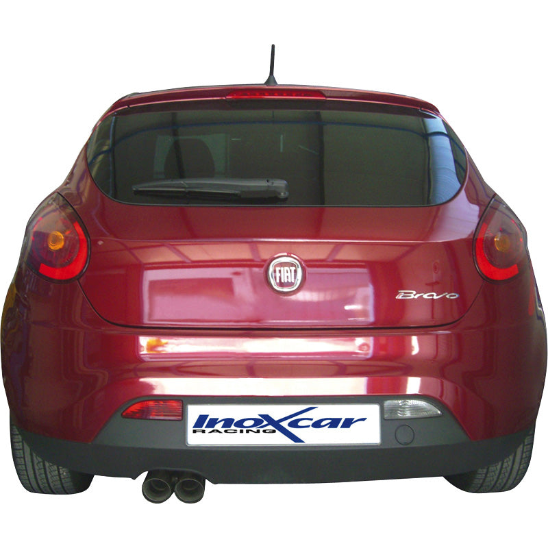 InoXcar, Sportavgassystem, passar Fiat Bravo 1.4 T-Jet Sport (150HP) 2007- 2x80mm Racing