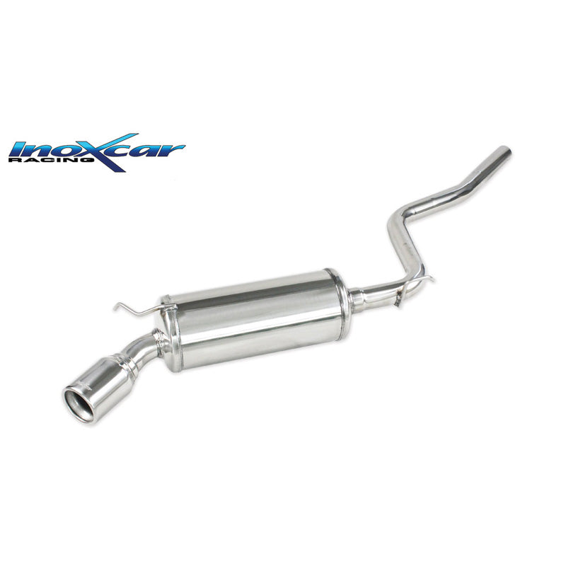 InoXcar, Sportavgassystem, passar Fiat Cinquecento 0.9 40hk/1.1 Sporting 54hk 1994- 1x80mm