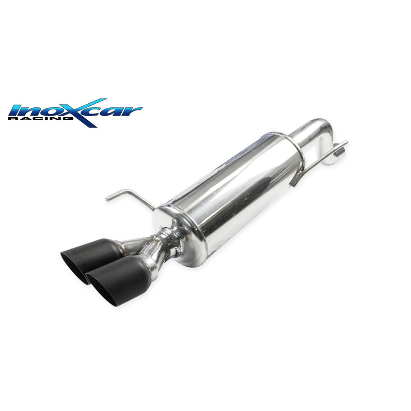 InoXcar, Sportavgassystem, passar Fiat Punto EVO 1.4 Turbo MultiAir 165hk 2010- 2x80mm Keramik Svart