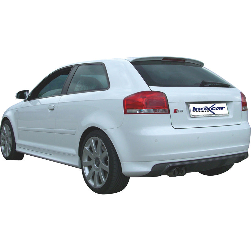 InoXcar, Sportavgassystem, passar Audi S3 8P 2.0 TFSi (265HP) 2006- 2x80mm Racing