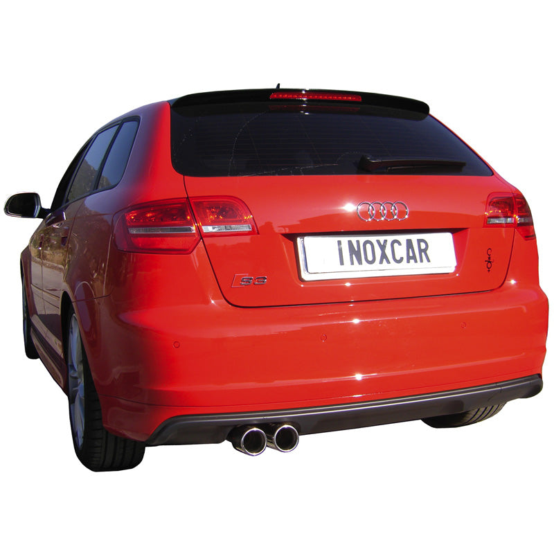 InoXcar, Sportavgassystem, passar Audi S3 8P Sportback 2.0TFSi (265HP) 2008- 2x80mm