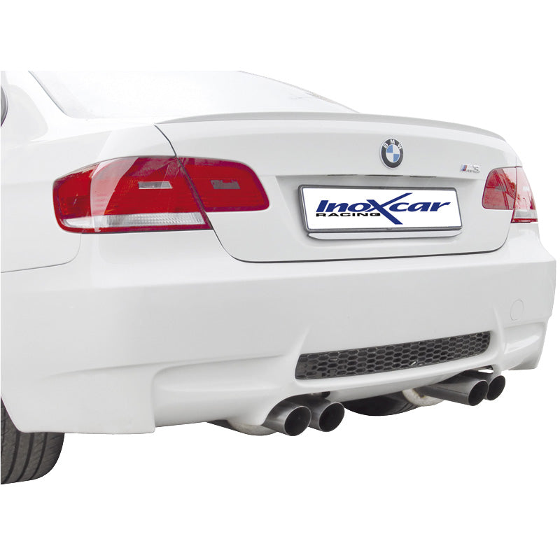 InoXcar, Dubbelt sportavgassystemsystem, passar BMW 3-serie E92 M3 Coupe 4.0 V8 2007- Vänster/Höger 2x76mm Racing