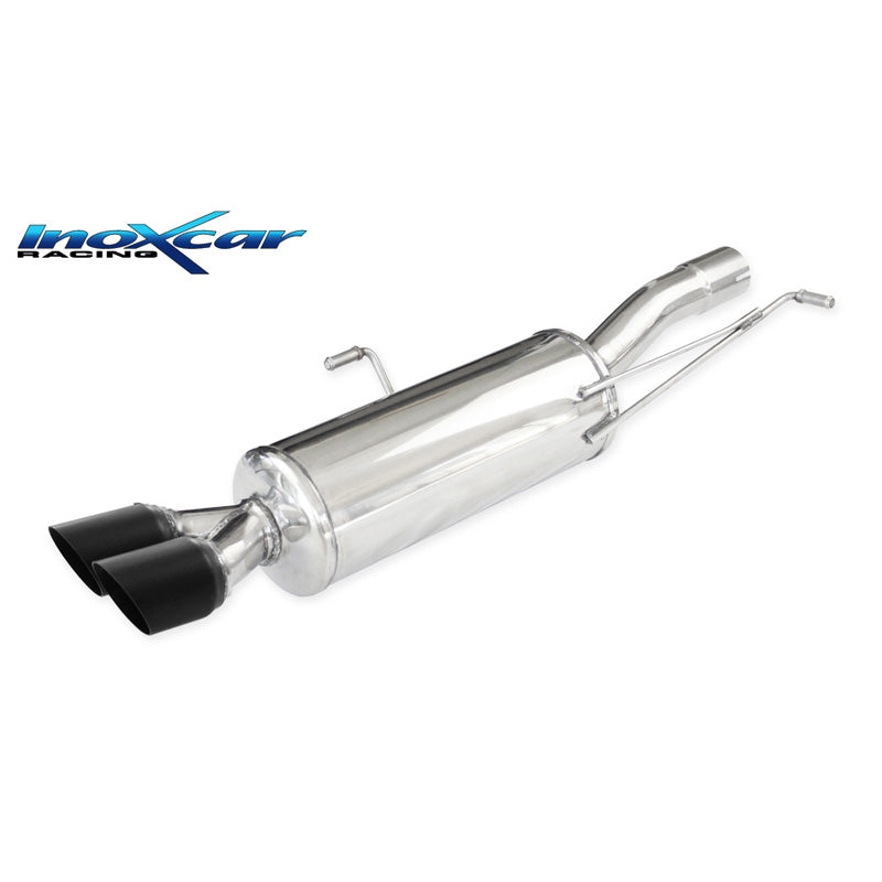 InoXcar, Sportavgassystem, passar Peugeot RCZ 1.6 THP 200hk 2010- 2x80mm Keramik Svart