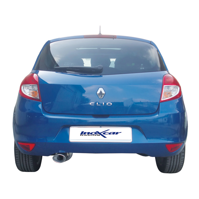 InoXcar, Sportavgassystem, passar Renault Clio III 1.2 16v (75HP) 2005- 120x80mm