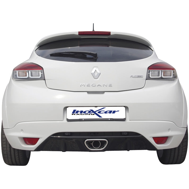 InoXcar, Sportavgassystem 'Center', passar Renault Megane III RS 2.0T (250HP) 2010- (Ø70mm)