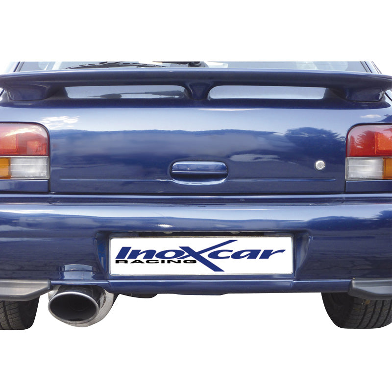 InoXcar, Sportavgassystem, passar Subaru Impreza 4WD 2.0 GT-Turbo -2000 150x105mm