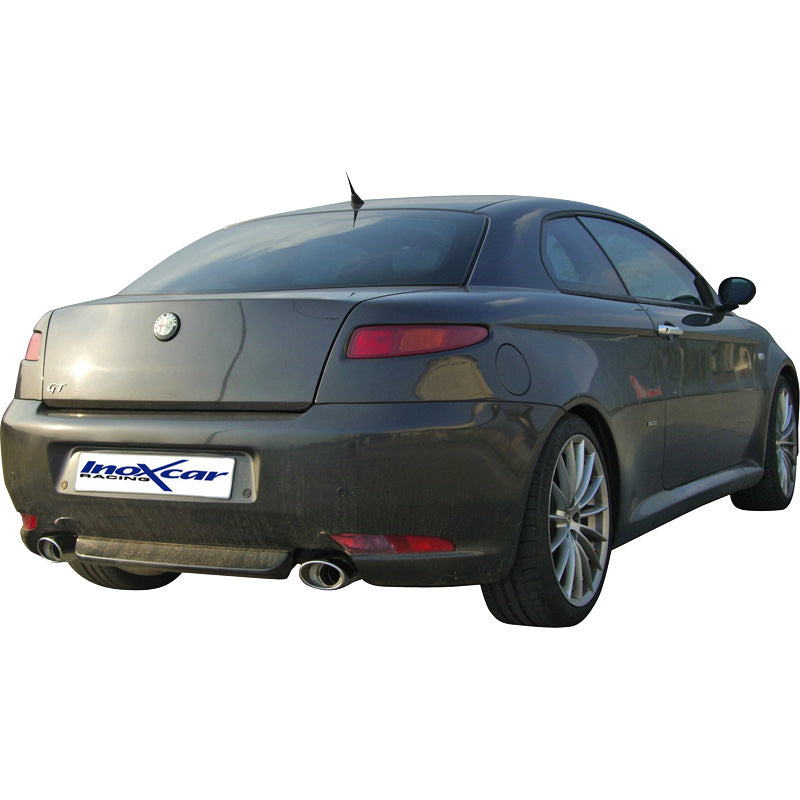 InoXcar, Dubbelt sportavgassystem, passar Alfa Romeo GT 1.9 MJET 2004- Vänster/Höger 120x80mm