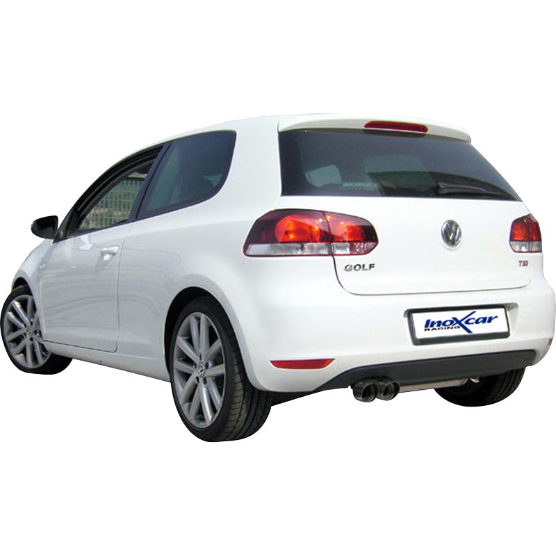 InoXcar, Sportavgassystem, passar Volkswagen Golf VI 1.4TSi (160HP) 2008- 2x80mm Racing