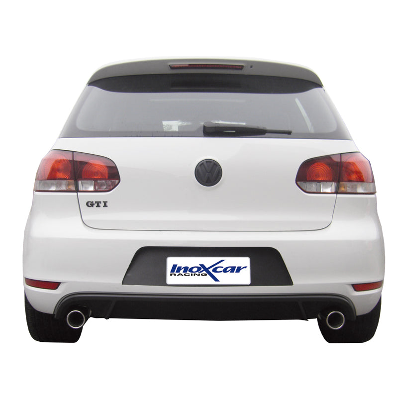 InoXcar, Dubbelt sportavgassystemsystem, passar Volkswagen Golf VI GTi 2.0TSi (210HP) 2009- Vänster/Höger 80mm