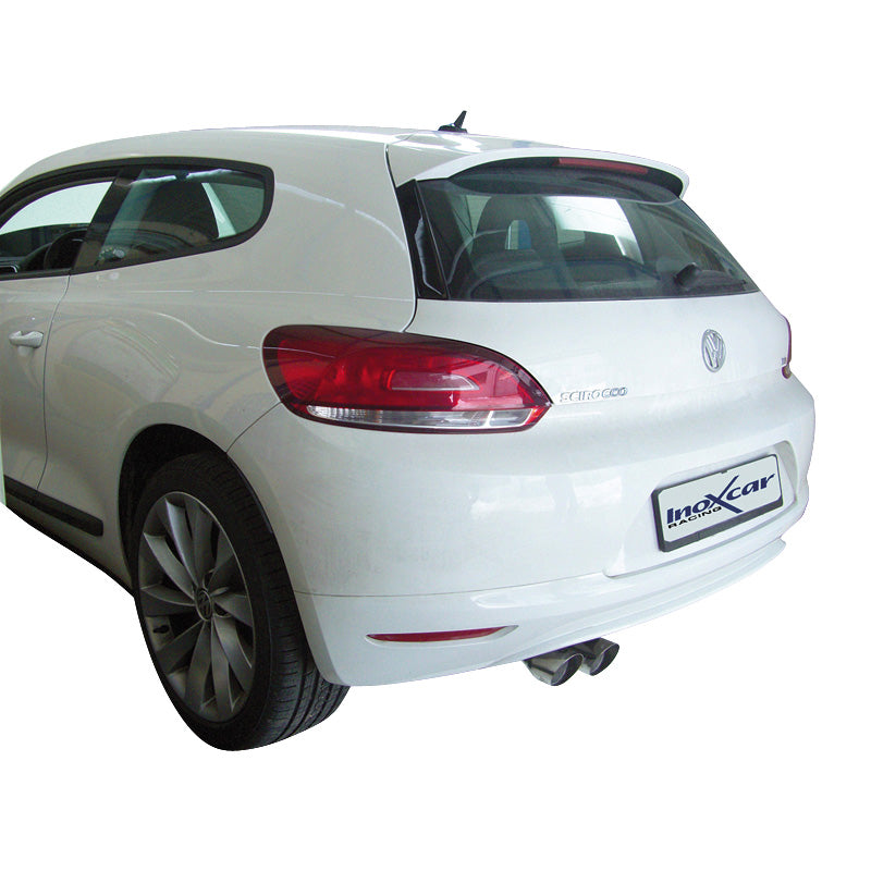 InoXcar, Sportavgassystem, passar Volkswagen Scirocco 1.4 TSi (122HP) 2008- 2x80mm Racing