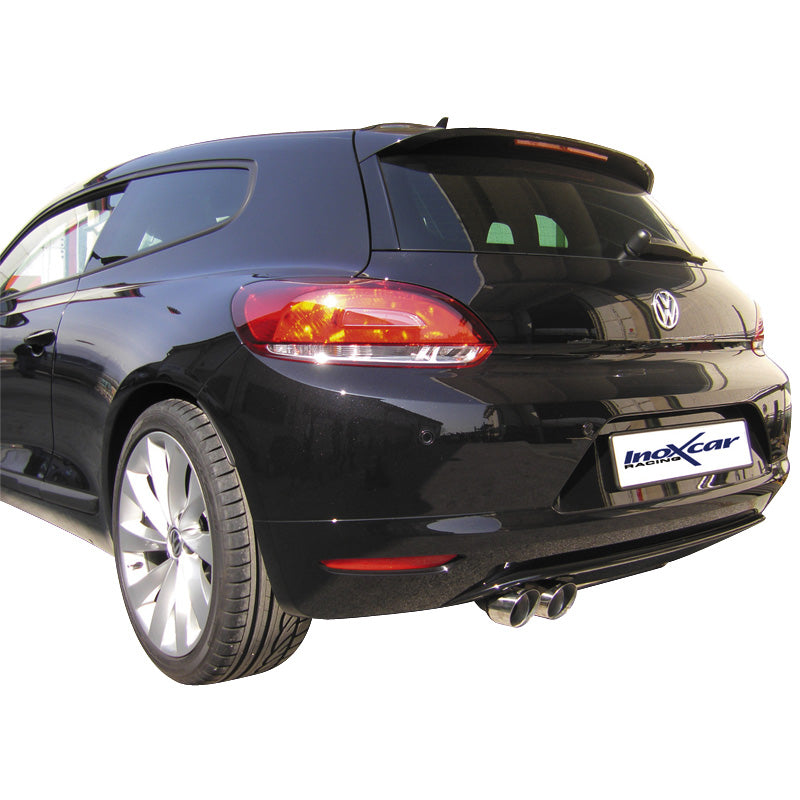 InoXcar, Sportavgassystem, passar Volkswagen Scirocco 2.0 TFSi (200HP) 2008- 2x80mm Racing