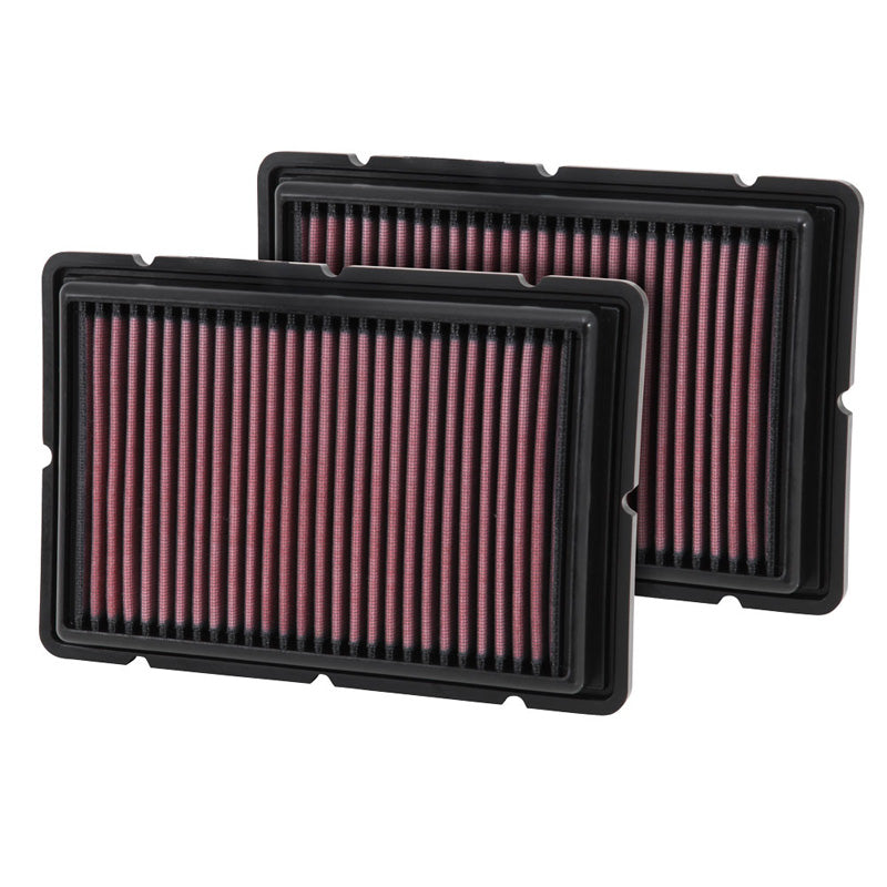 K&N Panelfilter, passar Ferrari 360 3.6 1999-2005, F430 4.3 2005-2010 (set om 2) (33-2494)