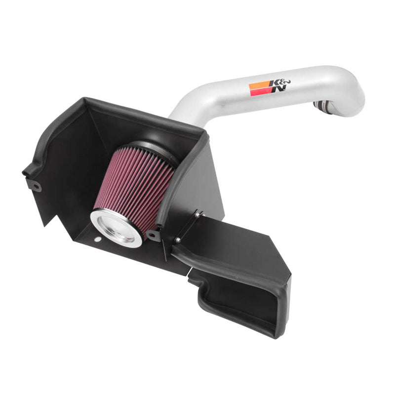 K&N High Performance Air Intake Kit, passar Dodge Ram 1500 3.6L V6 2013-2021 - Textured Silver (77-1564KS)