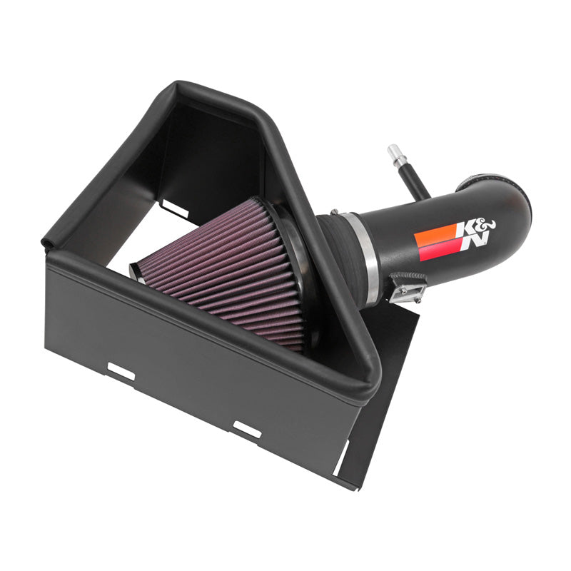 K&N High Performance Air Intake Kit, passar Dodge Ram 2500/3500 6.4L V8 2014-2018 - Textured Black (77-1568KTK)