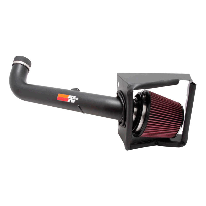 K&N High Performance Air Intake Kit, passar Ford F250 Super Duty 5.4L V8 2008-2010 - Textured Black (77-2577)