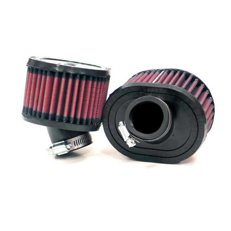 K&N Universal Oval Air Filter 38 mm fläns, 30 graders vinkel, 102 mm höjd (R-0642) (set med 2)