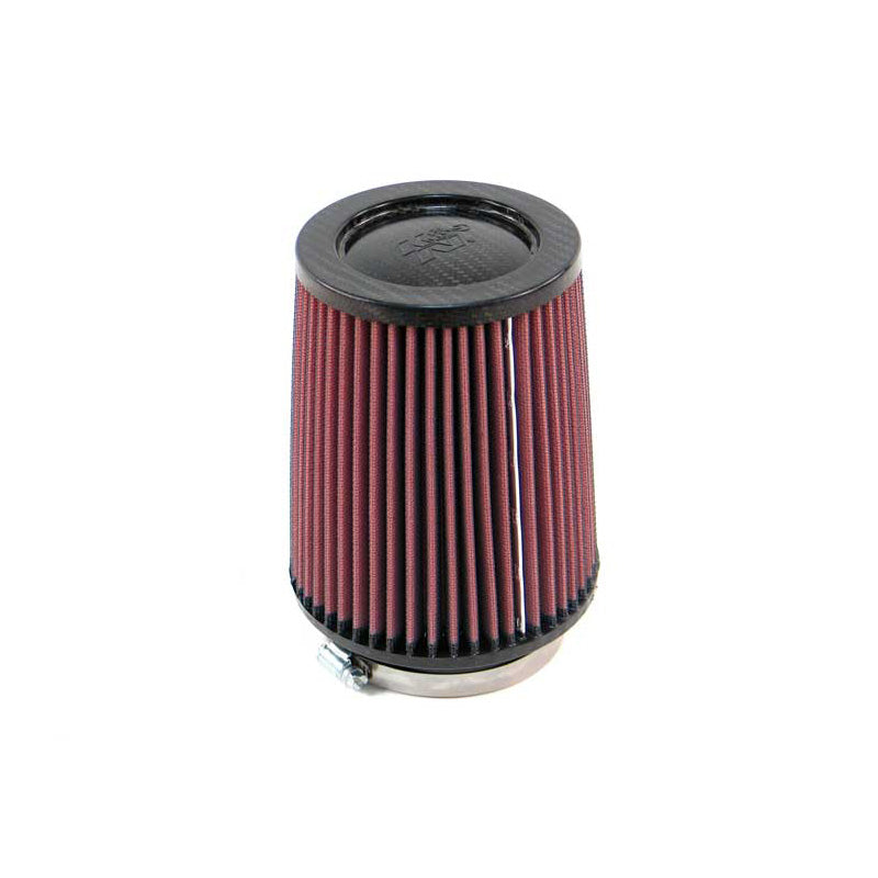 K&N Universalluftfilter - Kolfibertopp - 89 mm fläns, 140 mm bas, 114 mm topp, 165 mm höjd (RP-4630)