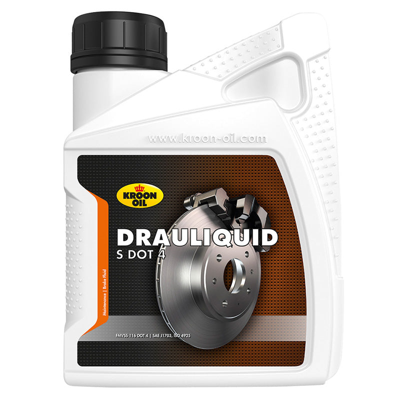 Kroon-Oil, Drauliquid-S DOT 4 - Syntetisk bromstvål - 500ml