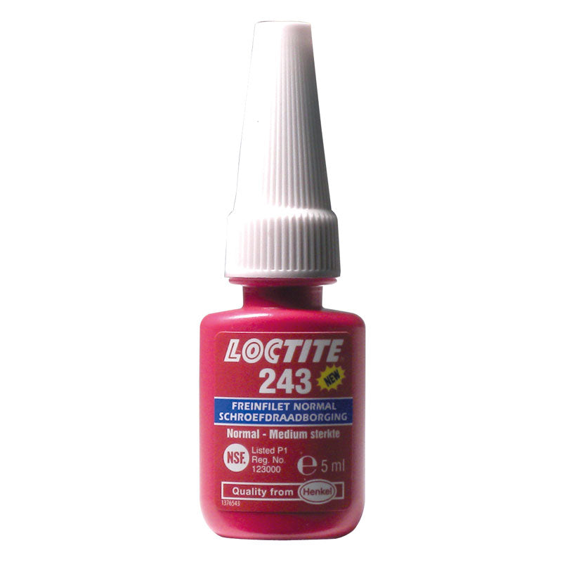 Loctite, 243 Threadlocker medelstyrka (blå) 5ml