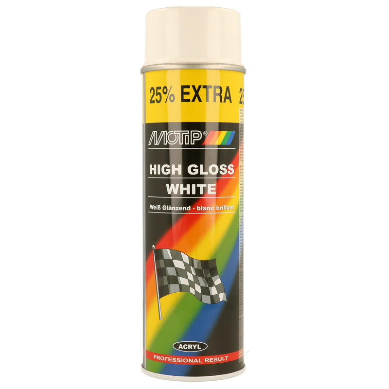 Motip, Rallye Lacquer - Vit högglans - 500ml