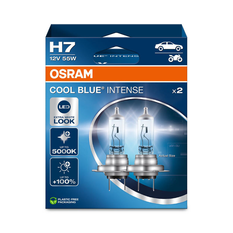 Osram, Cool Blue Intense Halogenlampor - H7 - 12V/55W - 2 st.