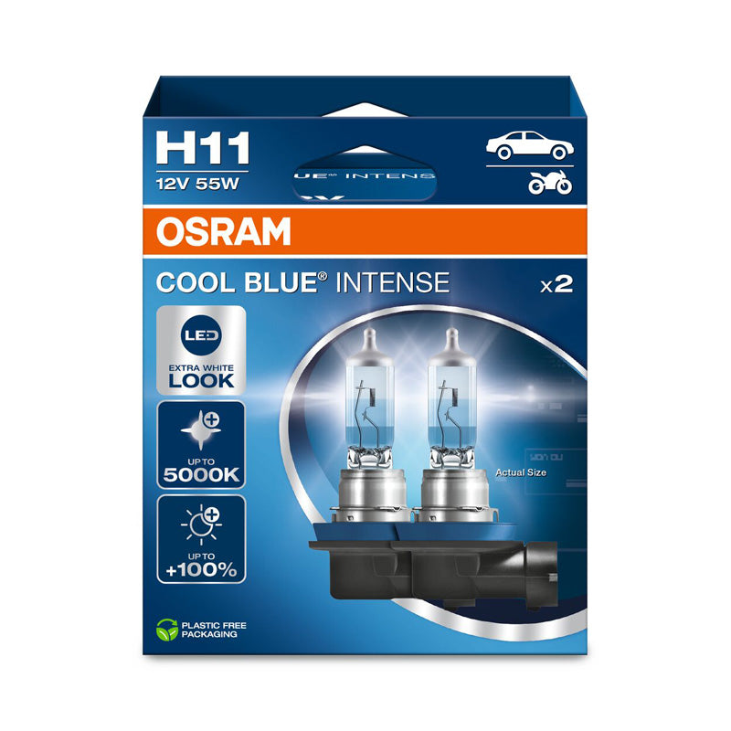 Osram, Cool Blue Intense Halogenlampor - H11 - 12V/55W - 2 st.