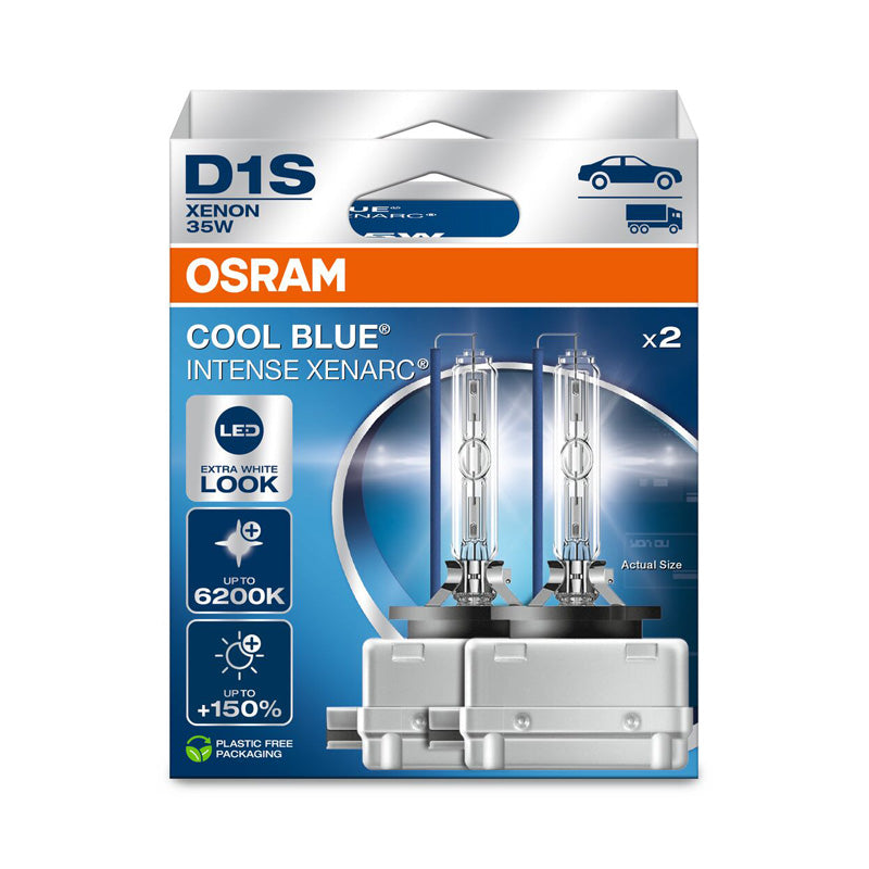 Osram, Xenarc Cool Blue Intense Xenon-lampor - D1S - 12V/35W - Set med 2 - Upp till 6200K