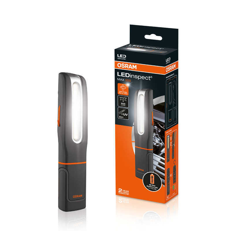 Osram, LEDinspect® MAX 500 - Handinspektionslampa med UV-funktion