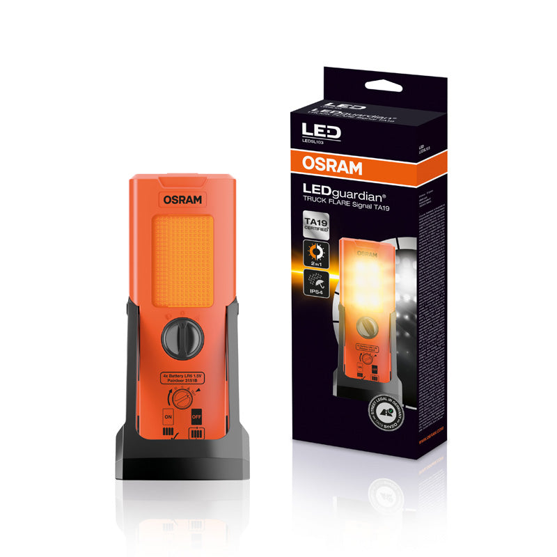 Osram, LEDguardian® Truck Flare Signal TA19 - Varningslampa med ficklampsfunktion