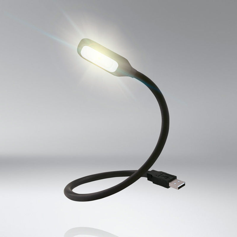 Osram, ONYX COPILOT Flexibel LED-läslampa - USB - Matt Svart