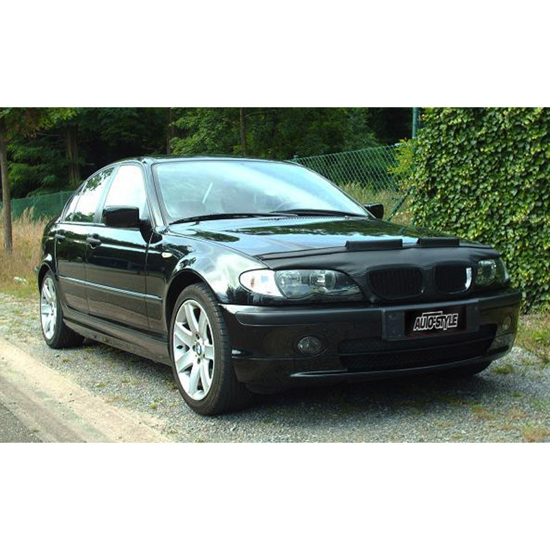 AutoStyle, HoodBra, passar BMW 3-serie E46 sedan/touring 2001-2005 svart