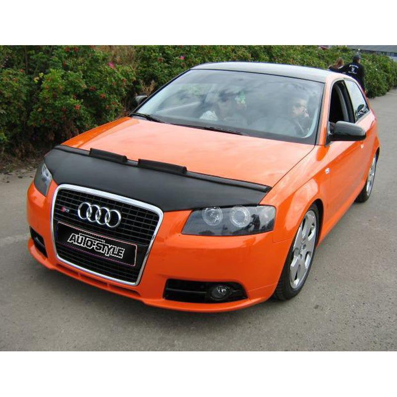 AutoStyle, HoodBra, passar Audi A3 8P 2005-2008 svart (grill med en ram)