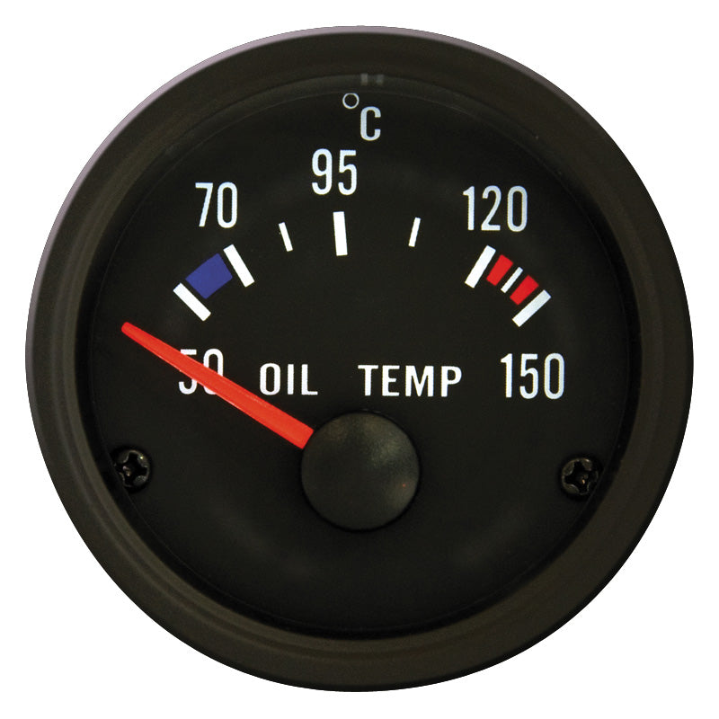 AutoStyle, Classic Black Performance Instrument - Oljetemperatur 50-150°C - 52mm