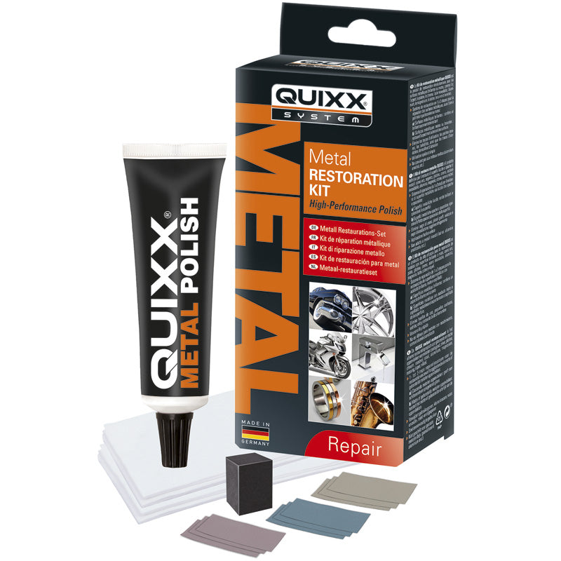 QUIXX, Metal Restoration Kit - Professionell kvalitet för ljus och matt metall