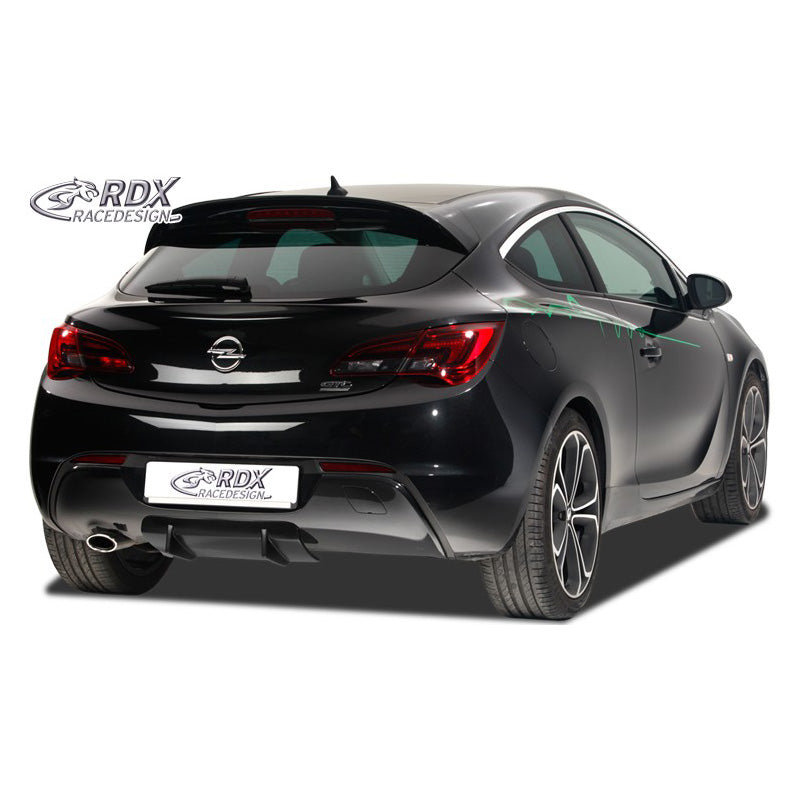 RDX RaceDesign, Bakkjol 'Diffusor U-Diff', passar Opel Astra J GTC 2009-2015 inkl. OPC-Line (PU)