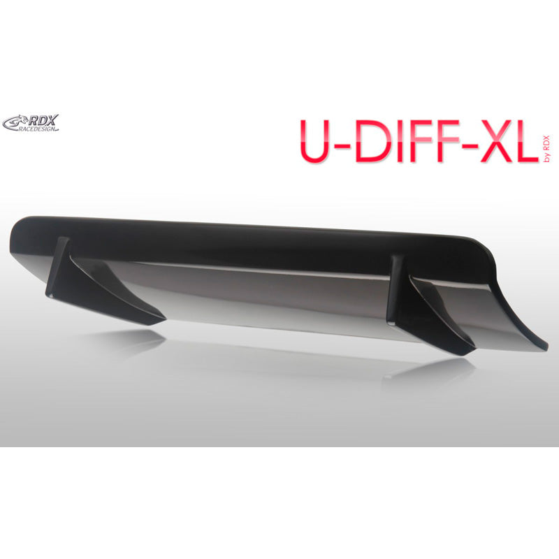 RDX RaceDesign, bakre stötfångare 'Diffusor' Universal 'U-Diff XL' 71,5 cm (PU)