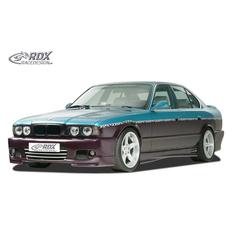 RDX RaceDesign, sidokjolar, passar BMW 5-serie E34 Sedan/Touring 'GT4' (ABS)