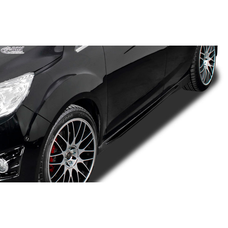 RDX Racedesign, Sidokjolar, Slim, passar Ford C-Max/Grand C-Max -2015 & 2015- (ABS glansigt svart)