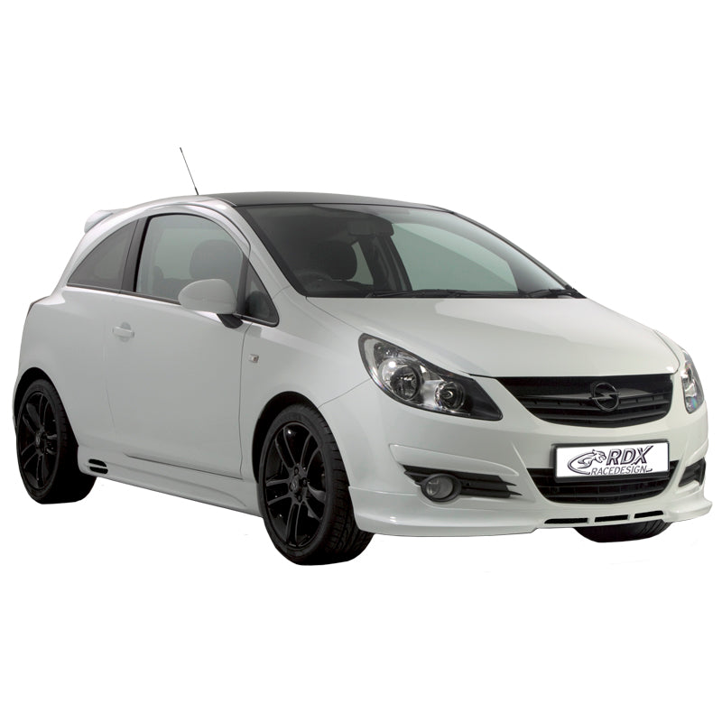 RDX RaceDesign, sidokjolar, passar Opel Corsa D 2006- 'GT-Race' (ABS)