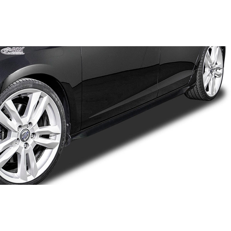 RDX Racedesign, Sidokjolar, Slim, passar Volvo V60/S60 2010-2013 (ABS blanksvart)