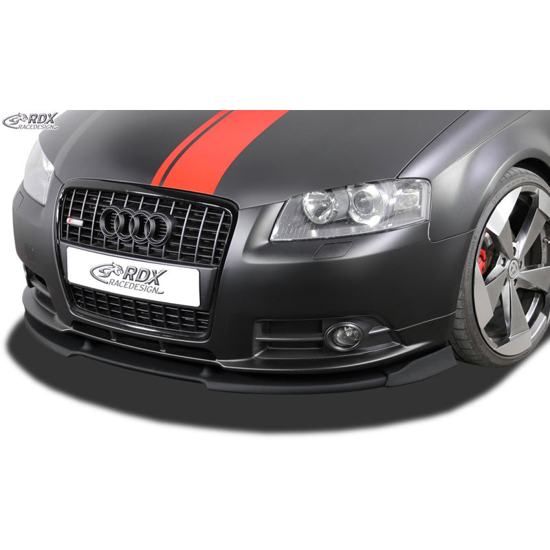 RDX RaceDesign, Frontspoiler Vario-X, passar Audi A3 8P 3/5-dörrars S-Line 2006-2008 (PU)