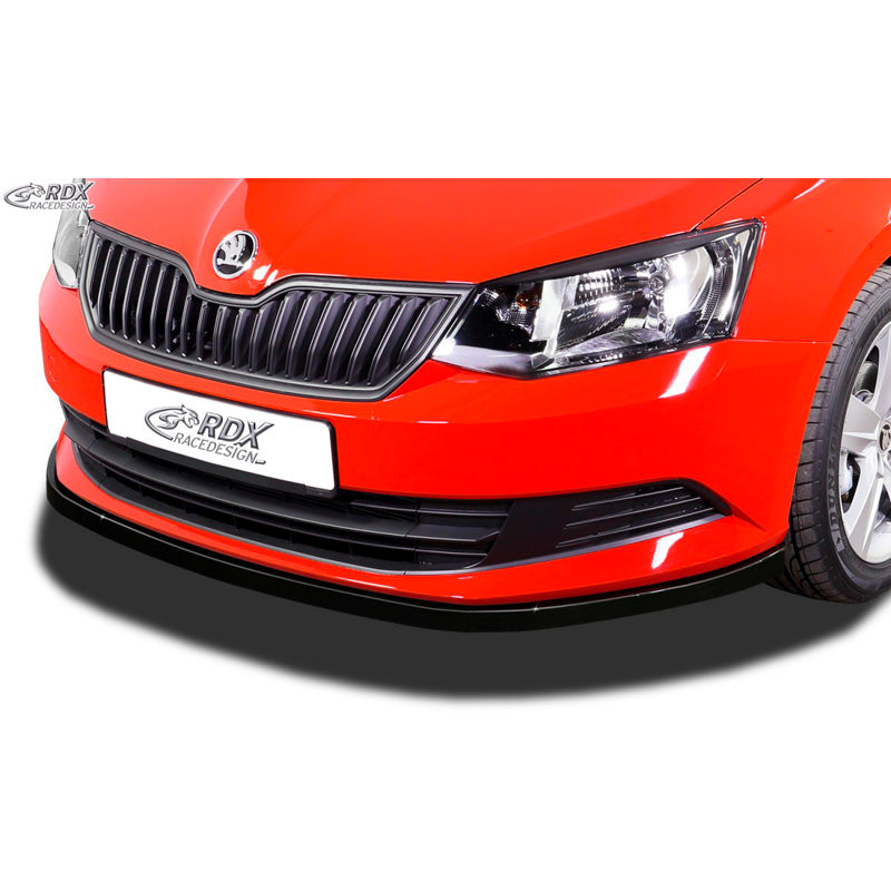 RDX Racedesign, Frontspoiler, passar Skoda Fabia III (NJ) 2014-2018 (ABS blanksvart)