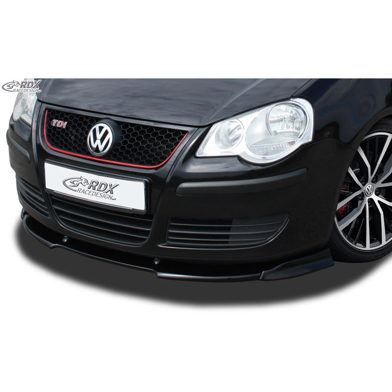 RDX RaceDesign, Frontspoiler Vario-X, passar Volkswagen Polo 9N2 2005-2009 inkl. GTi (PU)