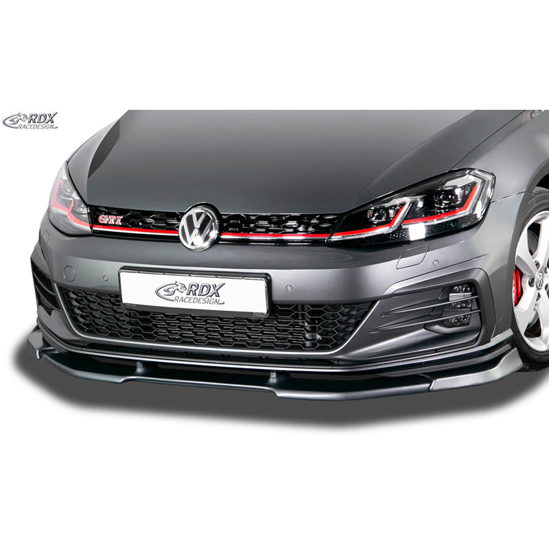 RDX RaceDesign, Frontspoiler Vario-X, passar Volkswagen Golf VII GTi/GTD/GTE Facelift 2017- (PU)