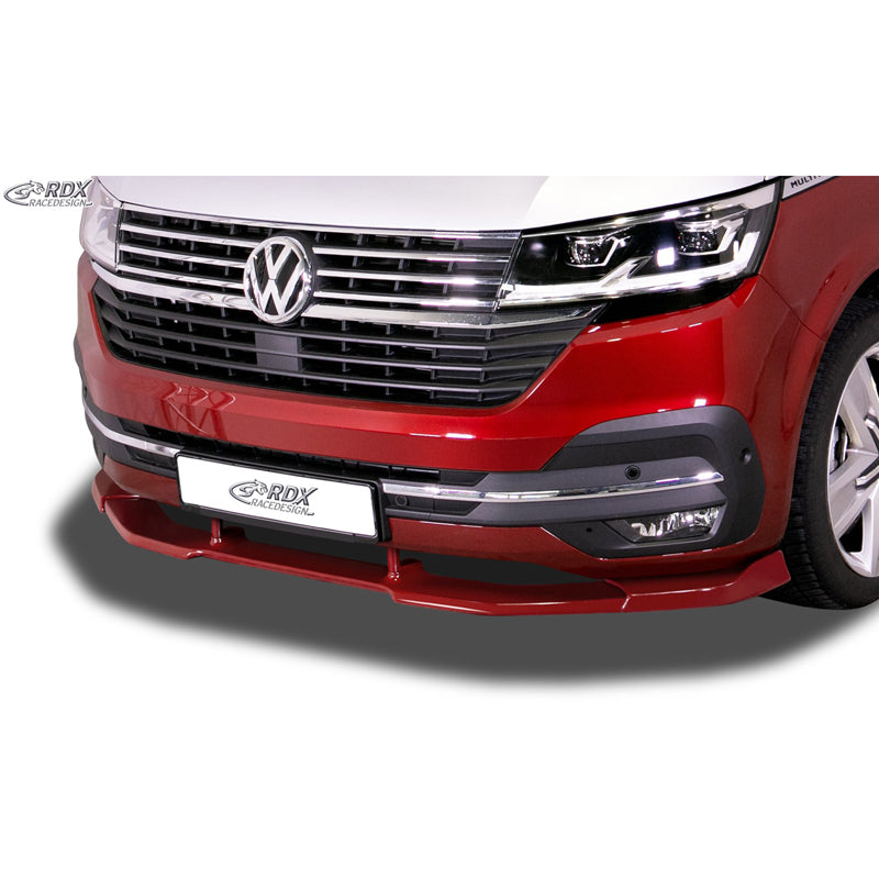 RDX RaceDesign, Frontspoiler Vario-X, passar Volkswagen Transporter T6 Facelift (T6.1) 2019- (lackerad & omålad stötfångare) (PU)