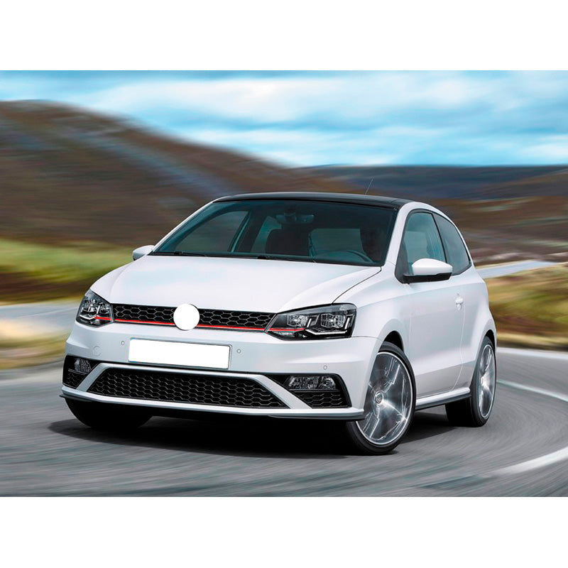 AutoStyle, GTi-Style Framskärm till Volkswagen Polo 6C 2014- - Utan färg, inkl. Galler & Dimljus