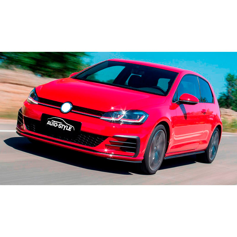 AutoStyle, Front kjol set för Volkswagen Golf VII Facelift 2017- 'GTi-Look' inkl. Galler & Dimljus - Omålat