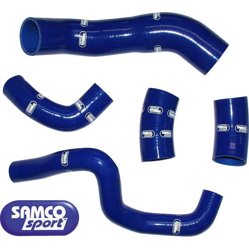 Samco, Slangsats, passar Mitsubishi Lancer Evo 4/5/6 CN9A 1996-2001 - 5 delar - Turbo - Blå